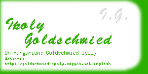ipoly goldschmied business card